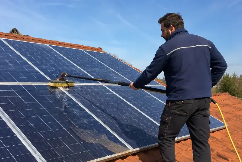 Nettoyage et entretien de panneaux solaires à la Caillère-Saint-Hilaire